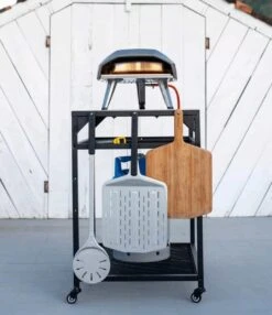 Ooni - Tafel - Medium - Pizza Tafel - 60x80x 90cm - RVS - Zwart -Greenpan Winkel 1035x1200