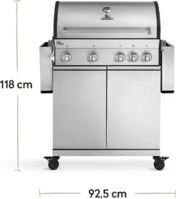 Burnhard Gas BBQ Big FRED Deluxe - 4 Branders - Incl. Keramische Infraroodbrander & Afdekhoes - Deluxe -Greenpan Winkel 1061x1200 1