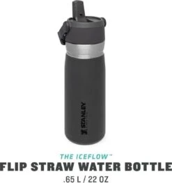 Stanley The IceFlow™ Flip Straw Water Bottle 0,65L - Thermosfles - Saffron -Greenpan Winkel 1128x1200