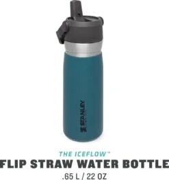 Stanley The IceFlow™ Flip Straw Water Bottle 0,65L - Thermosfles - Lagoon -Greenpan Winkel 1129x1200 2