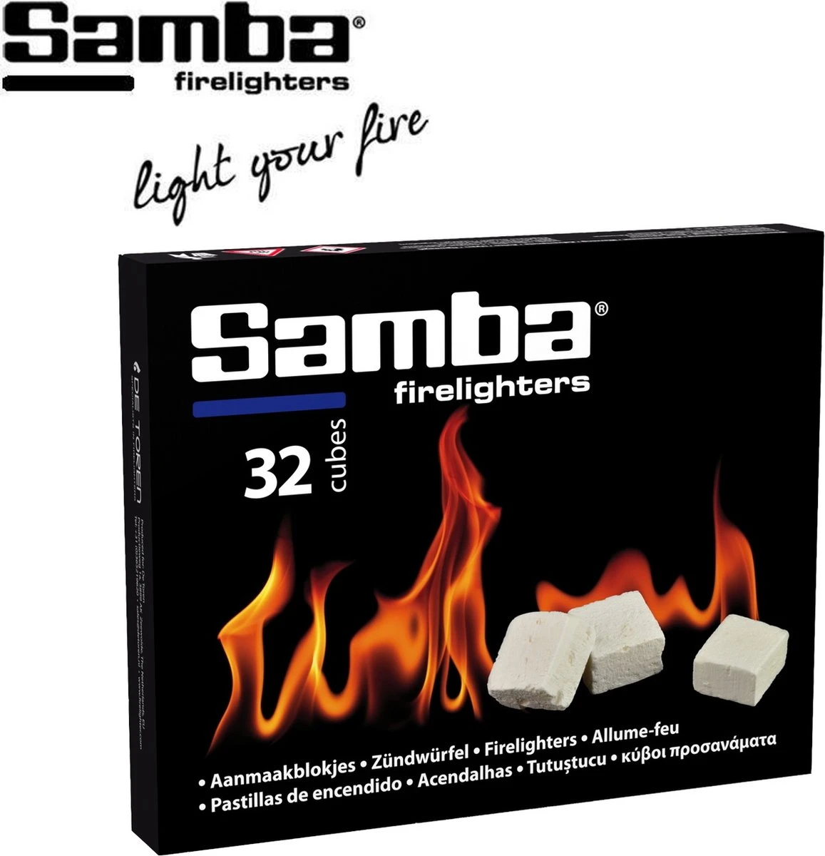 Samba Aanmaakblokjes Wit - Kerosine - 896 Stuks - Omdoos Samba Aanmaakblokjes Wit - Kerosine - 896 Stuks - Omdoos -Greenpan Winkel