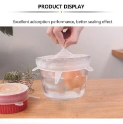 Siliconen Vershoud Deksels – Set Van 6 Stuks – Flexibel – Herbruikbaar – Wit - Stretch Tot Wel 30 Cm -Greenpan Winkel 1192x1200 6