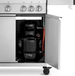 Burnhard Gas BBQ Big FRED Deluxe - 4 Branders - Incl. Keramische Infraroodbrander & Afdekhoes - Deluxe -Greenpan Winkel 1193x1200 3