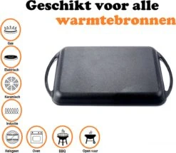 Kicinn Grillplaat - Gietijzer - Geëmailleerd - Incl. Accessoires - Ø 33 X 21.8 Cm (LxB) -Greenpan Winkel 1200x1045 1