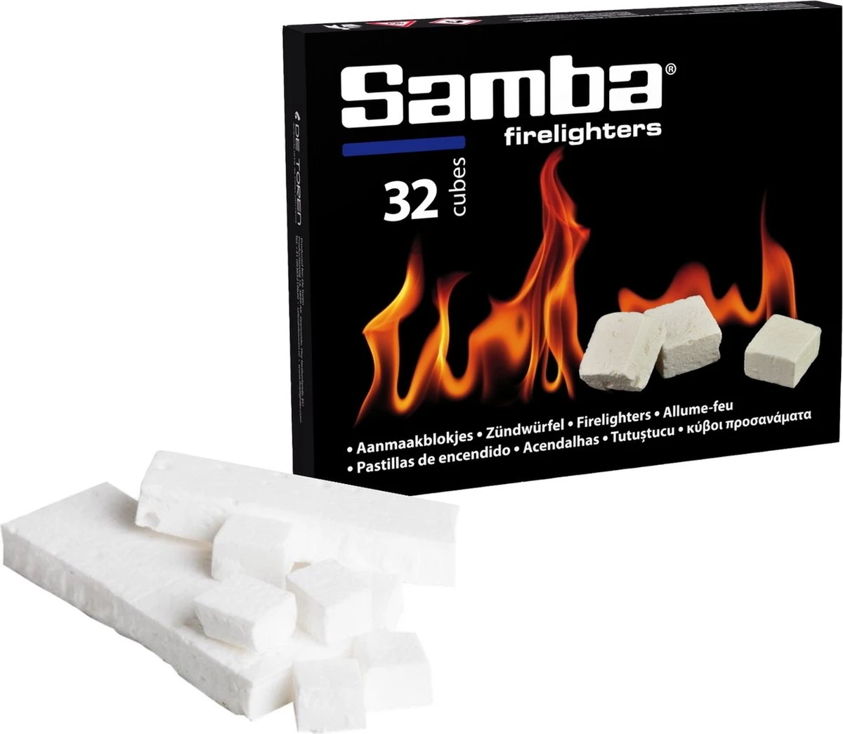Samba Aanmaakblokjes Wit - Kerosine - 896 Stuks - Omdoos Samba Aanmaakblokjes Wit - Kerosine - 896 Stuks - Omdoos -Greenpan Winkel