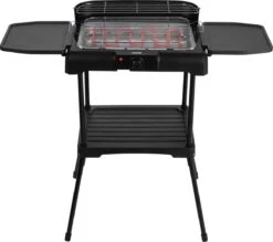 Princess 112250 Elektrische BBQ Met Zijplanken - BBQ - 40x25cm - Met En Zonder Statief Te Gebruiken - Met Zijplankjes - Ook Te Gebruiken Als Tafelgrill - 2200W -Greenpan Winkel 1200x1065