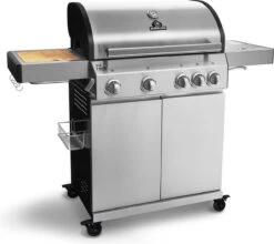 Burnhard Gas BBQ Big FRED Deluxe - 4 Branders - Incl. Keramische Infraroodbrander & Afdekhoes - Deluxe -Greenpan Winkel 1200x1069