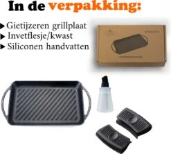 Kicinn Grillplaat - Gietijzer - Geëmailleerd - Incl. Accessoires - Ø 33 X 21.8 Cm (LxB) -Greenpan Winkel 1200x1078