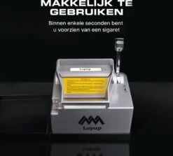 Lopup® Elektrische Sigarettenmaker - Sigarettenmakers - Sigaretten Maker Electrisch - Hulzenstopper - Sigaretten - Exclusieve NL Handleiding - Zilver -Greenpan Winkel 1200x1081