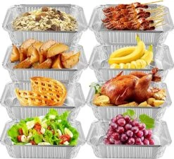 Rechthoekige Kapsalon Aluminium Bak 850cc - 100 Stuks -Greenpan Winkel 1200x1093