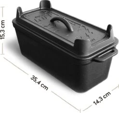 Burnhard Gietijzeren Broodpan 3,5 L - Broodbakvorm -Greenpan Winkel 1200x1136