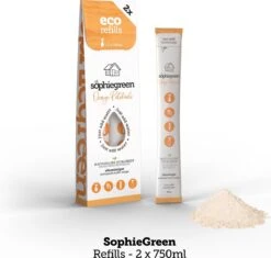 SophieGreen Eco-Refill Pakket; Allesreiniger Blue Rebel En Orange Patchouli, +Keukenreiniger + Badkamerreiniger (4x2 Navulling= 8 X750ml) -Greenpan Winkel 1200x1142 5