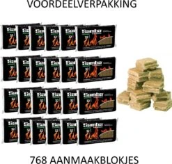 Samba Aanmaakblokjes Bruin á 24 X 32 Stuks - Omdoos Is 768 Aanmaakblokjes -Greenpan Winkel 1200x1148 1