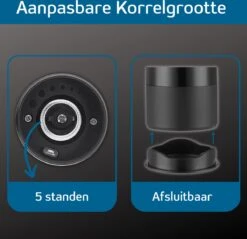 GOV Elektrische Peper- En Zoutmolen Zwart XL Set Oplaadbaar - Pepermolen - Peper En Zoutstel -Greenpan Winkel 1200x1162 4