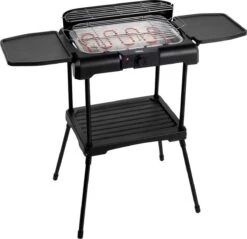 Princess 112250 Elektrische BBQ Met Zijplanken - BBQ - 40x25cm - Met En Zonder Statief Te Gebruiken - Met Zijplankjes - Ook Te Gebruiken Als Tafelgrill - 2200W -Greenpan Winkel 1200x1163 5