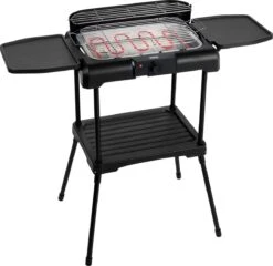 Princess 112250 Elektrische BBQ Met Zijplanken - BBQ - 40x25cm - Met En Zonder Statief Te Gebruiken - Met Zijplankjes - Ook Te Gebruiken Als Tafelgrill - 2200W -Greenpan Winkel 1200x1164 1