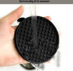 Castagnola Siliconen Onderzetters Met Houder – Onderzetters Voor Glazen – Onderzetters Design – Onderzettersset – Drink Onderzetters – Hoogwaardige Siliconen – Set Van 14 – Blauw -Greenpan Winkel 1200x1167 2