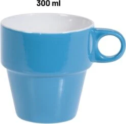 Orange85 Koffiekopjes - Met Houder - Set Van 6 - Gekleurd - 300 Ml - Keramiek -Greenpan Winkel 1200x1179