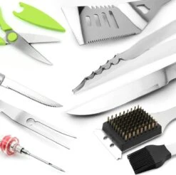 Saveur Royal® 35-delige Barbecue Gereedschapset In Roestvrij Staal - BBQ Grill Set Met Draagtas - Barbecuegerei-sets - Barbecue Accessoires Gereedschap - 35-delig -Greenpan Winkel 1200x1195 1