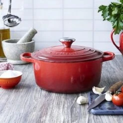 Le Creuset Signature Braadpan - 4,2 L - 24 Cm - Kersenrood -Greenpan Winkel 1200x1197 2
