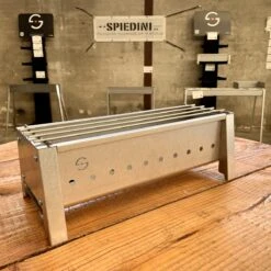 Spiedini Saté-bbq Bali 40 Mini - Kleine, Smalle Houtskoolbarbecue Met Horizontaal Rooster Voor Sate Of Andere Spiesjes - 40 Cm Lang, 11 Cm Breed, 14 Cm Hoog - Ideaal Voor Tuin- Of Open Haard, Of Balkon - Materiaal: Gealuminiseerd Ijzer -Greenpan Winkel 1200x1200 103