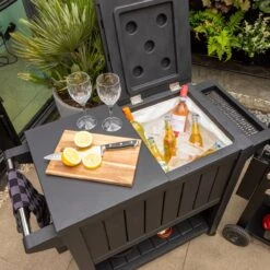 BluMill BBQ Tafel - Inclusief Koelvak 80 Liter - Op Wieltjes - Met Flessenopener - 102 X 46 X 86,5 Cm -Greenpan Winkel 1200x1200 115
