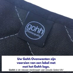 Gohh 2 Canvas Ovenhandschoenen Ovenwanten Zwart - 33 Cm (tot 300 Graden) -Greenpan Winkel 1200x1200 126