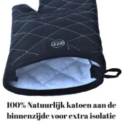 Gohh 2 Canvas Ovenhandschoenen Ovenwanten Zwart - 33 Cm (tot 300 Graden) -Greenpan Winkel 1200x1200 127