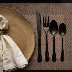 OEC Kitchen Bestekset 36-delig - Zwart - 6 Persoons - Steakmessen - Messen - Vorken - Lepels - RVS 6 OEC Kitchen Bestekset 36-delig - Zwart - 6 Persoons - Steakmessen - Messen - Vorken - Lepels - RVS -Greenpan Winkel 1200x1200 138