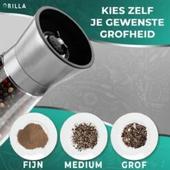 Peper En Zoutmolen Set - RVS Zout En Peperstel - Zoutvaatje En Pepermolen - 2 In 1 -Greenpan Winkel 1200x1200 161