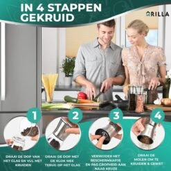 Peper En Zoutmolen Set - RVS Zout En Peperstel - Zoutvaatje En Pepermolen - 2 In 1 -Greenpan Winkel 1200x1200 164