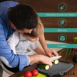 Grilla Snijplankenset - 3 Stuks - Marmer Look - Snijplank Set Kunststof -Greenpan Winkel 1200x1200 167