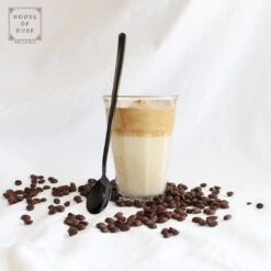 House Of Husk Latte Macchiato Lepels Set - Lange Theelepels - Koffielepels - Longdrinklepels - Sorbetlepels - Barlepel - RVS - 6 Stuks - 20CM - Zwart -Greenpan Winkel 1200x1200 17