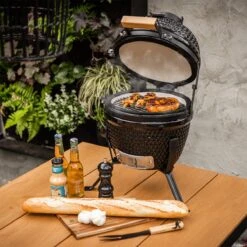 BluMill Kamado BBQ Egg - Kamado 13 Inch - Incl. Vlees Thermometer - Houtskoolbarbecues - Zwart - Ø 27cm -Greenpan Winkel 1200x1200 173