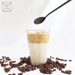 House Of Husk Latte Macchiato Lepels Set - Lange Theelepels - Koffielepels - Longdrinklepels - Sorbetlepels - Barlepel - RVS - 6 Stuks - 20CM - Zwart -Greenpan Winkel 1200x1200 19