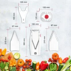 Börner Mandoline V5 PowerLine - Inclusief Opbergbox - Geleverd In Mooie Doos - 6-delige Set - 7 Snijdiktes - Geschikt Als Frietsnijder - BPA-vrij En Roestvrij - Grijs -Greenpan Winkel 1200x1200 234