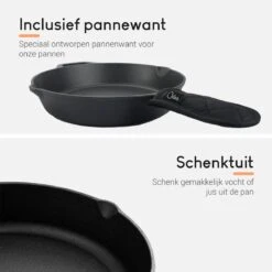 Ocina Gietijzeren Pan – ø30,5cm - Skillet - Koekenpan – Hapjespan – Koekenpan Inductie – Koekenpannenset - Gietijzeren Pan Bbq - Gietijzer -Greenpan Winkel 1200x1200 24