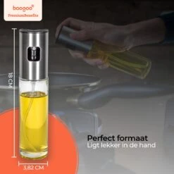BooGoo® - RVS Olijfolie Sprayer Extreme Deluxe - Olijfolie Fles Verstuiver Voor Keuken - Oliespray - Oliefles - BBQ Accesoires - Olie Pomp Bakspray - Cooking Spray -Greenpan Winkel 1200x1200 248