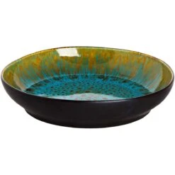 Palmer Serviesset Lotus Stoneware 6-persoons 24-delig Zwart Turquoise -Greenpan Winkel 1200x1200 254
