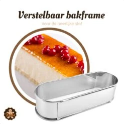 Sloffenring Taartvorm Set Met 8x Sloffenvorm Bakvorm En 1x Verstelbaar Bakframe – Slofvorm – Slofring – Slof Rond – Bakring Ovaal – Taartring – Kookring – Garneerring -Greenpan Winkel 1200x1200 261
