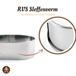 Sloffenring Taartvorm Set Met 8x Sloffenvorm Bakvorm En 1x Verstelbaar Bakframe – Slofvorm – Slofring – Slof Rond – Bakring Ovaal – Taartring – Kookring – Garneerring -Greenpan Winkel 1200x1200 262