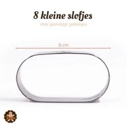 Sloffenring Taartvorm Set Met 8x Sloffenvorm Bakvorm En 1x Verstelbaar Bakframe – Slofvorm – Slofring – Slof Rond – Bakring Ovaal – Taartring – Kookring – Garneerring -Greenpan Winkel 1200x1200 267