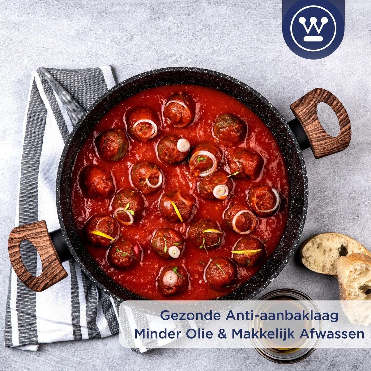 Westinghouse Hapjespan Inductie - Ø 32 cm - Zwart Marmer - Speciale Editie - Met Deksel Westinghouse Hapjespan Inductie - Ø 32 Cm - Zwart Marmer - Speciale Editie - Met Deksel -Greenpan Winkel 1200x1200 273