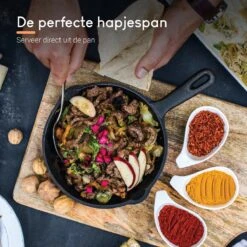 Ocina Gietijzeren Pan – ø30,5cm - Skillet - Koekenpan – Hapjespan – Koekenpan Inductie – Koekenpannenset - Gietijzeren Pan Bbq - Gietijzer -Greenpan Winkel 1200x1200 28