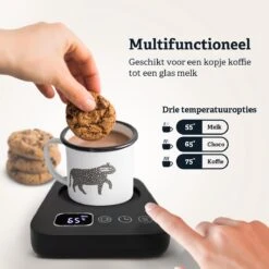 Shutterlight Verwarmde Onderzetter – Tot 85°C – 9 Standen – Timer – Warmhoudplaat Voor Mok Thee & Koffie – Mug Heating Plate – Cup Warmer -Greenpan Winkel 1200x1200 280