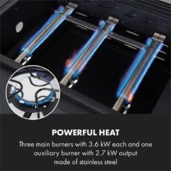 Klarstein Kingsville Double Barbecue - Houtskool- En Gasbarbecue - Smoker BBQ - Inclusief Deksels En Thermometer - Met 2 Roosters - Zwart -Greenpan Winkel 1200x1200 291