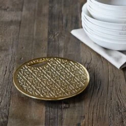 Riviera Maison Onderzetters Pannen - RM Monogram Trivet - Goud -Greenpan Winkel 1200x1200 306