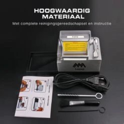 Lopup® Elektrische Sigarettenmaker - Sigarettenmakers - Sigaretten Maker Electrisch - Hulzenstopper - Sigaretten - Exclusieve NL Handleiding - Zilver -Greenpan Winkel 1200x1200 323
