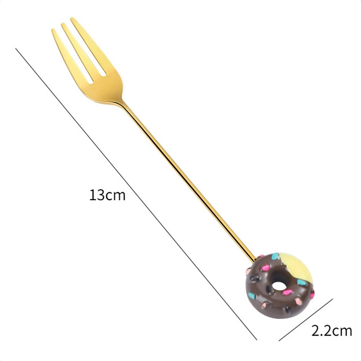 Gebaksvorkjes donut set van 4 taartvorkjes - goud Gebaksvorkjes Donut Set Van 4 Taartvorkjes - Goud -Greenpan Winkel 1200x1200 378