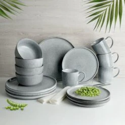 Excellent Serviesset - Servies - 16 Stuks - Aardewerk - Grijs -Greenpan Winkel 1200x1200 429